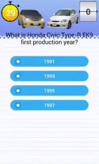 Quiz for EK9 Type-R Civic Fans Screen Shot 2