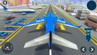 पुलिस विमान ट्रांसपोर्टर खेल Screen Shot 5