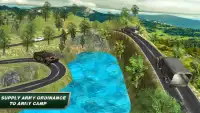 Off-road Army Truck driving Sim 3D Screen Shot 0