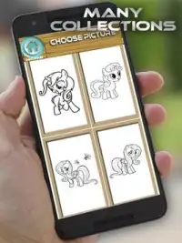 Pony Coloring Book Pages Screen Shot 6