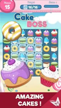 Cake Boss - Match-3 Jelly Screen Shot 1