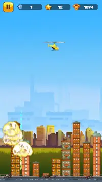 Chopper Drop: Helikopter dan permainan bom Screen Shot 2