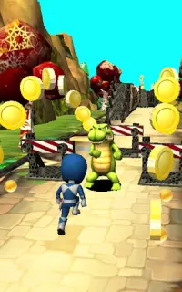 Subway Power Run Ninja Ranger Dash Screen Shot 1