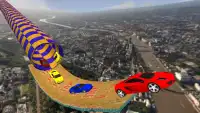 Gerçek Mega Rampa araba imkansız hüner Yarış usta Screen Shot 0