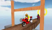 Racing In Moto Bike Stunt : Impossible Road Game Screen Shot 0