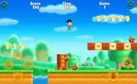 Mr Hero Bean Super adventure Game World Run Screen Shot 0