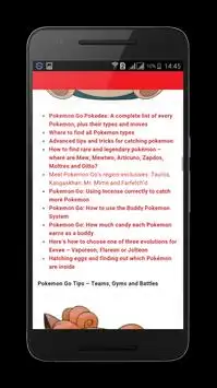 Guide for Pokemon Go Screen Shot 1