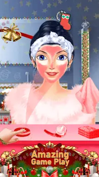 Christmas Girls DressUp Makeup Salon Games Screen Shot 2
