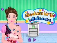 Newborn Birth Baby Games Screen Shot 0