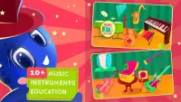 Kinder Muzieklessen: 10  Muziekinstrumenten Screen Shot 0