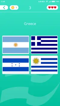 세계 국가 깃발 : 추측 퀴즈 & 퍼즐 - 지리 게임 Screen Shot 4
