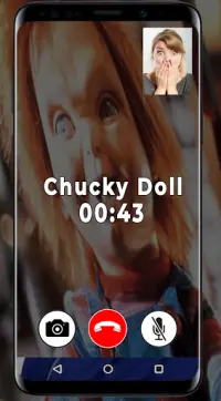 Llamar con Muñeca Chucky video y chat Simulador Screen Shot 0