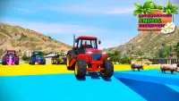 Superheroes Animal Transport (Farm Tractor) Screen Shot 1