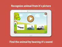 Kids Zoo, animal sounds & pictures, games for kids Screen Shot 23