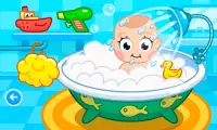 Soins bébé: jeux de bébé Screen Shot 2
