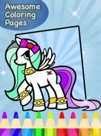 my pony coloring little rainbow fans Screen Shot 3