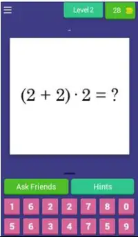 Math Quiz Screen Shot 2