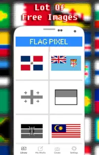 Flags Pixel Coloring By Number Screen Shot 4