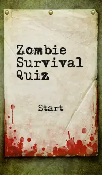 Zombie Survival Quiz Screen Shot 0