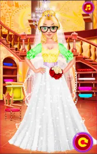 Princess Wedding La niña del vestido blanco Screen Shot 1