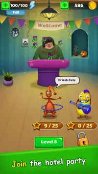 Monster Hotel - Match Puzzle Screen Shot 1