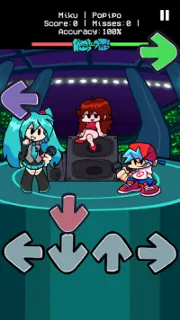 Miku on funkin music game Screen Shot 0