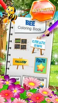 livro de colorir abelha Screen Shot 1