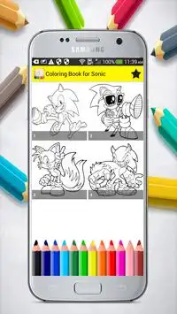 Coloring Book for Sonic Screen Shot 0
