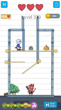 Pencil Boy -Pencilmation: Pull The Pin, save girl Screen Shot 2