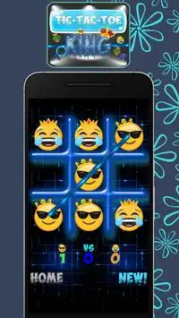 Rey Tic-Tac-Toe: Para Emoji Screen Shot 2