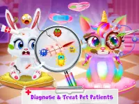 Unicorn Princess Doctor - Save Jungle Pet Animals Screen Shot 1