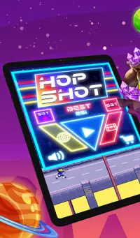 Hop Shot: Alien Attack Game - 2D Space Shooter Screen Shot 12