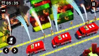 Fire Engine Sim firetruck Game Screen Shot 1