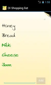 OI Shopping list Screen Shot 0