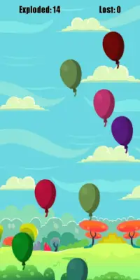 A Simple Game - Balloon exploding game Screen Shot 1