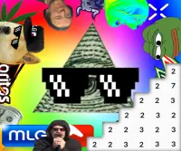 MLG Memes Color By Number MLG Pixel Art Screen Shot 0