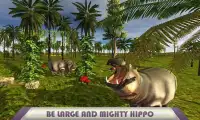 Ultimate Wild Hippo Hunter:Jungle Survival Sim Screen Shot 3