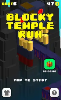 Blocky Temple Run Screen Shot 0