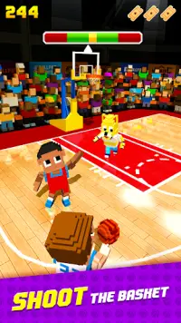 Blocky Basketball FreeStyle Screen Shot 1