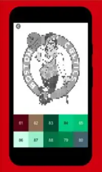 pixel art maker-Nba basketbal kleur op nummer Screen Shot 3