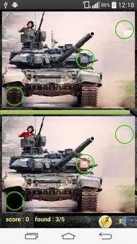 Znajdź różnicę Tank Screen Shot 2