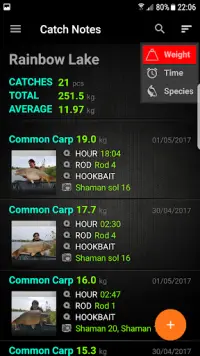 Carpio - Carp Fishing Tracker Screen Shot 4