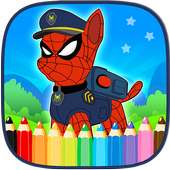 SuperHeroi patrulha Desenhos - Jogos Para Colorir