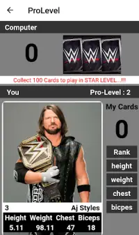 Wrestler Superstars Cards Screen Shot 4