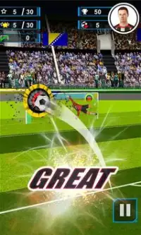 Finger Flick Soccer : Free Screen Shot 2