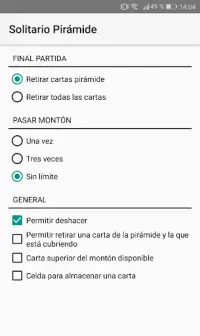 Solitario Pirámide Screen Shot 4
