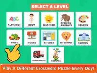 Kids Crossword Puzzles - Word Games For Kids Screen Shot 1