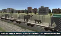 गुस्सा जानवरों ट्रेन परिवहन Screen Shot 3