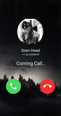 Call Siren Head chat   video call (Simulation) Screen Shot 0