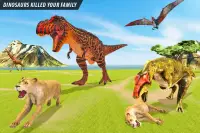 león vs dinosaurio simulador de batalla de animale Screen Shot 11
